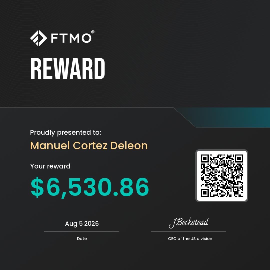 Comprobante FTMO de US$6.530,86 para Manuel Cortez Deleon